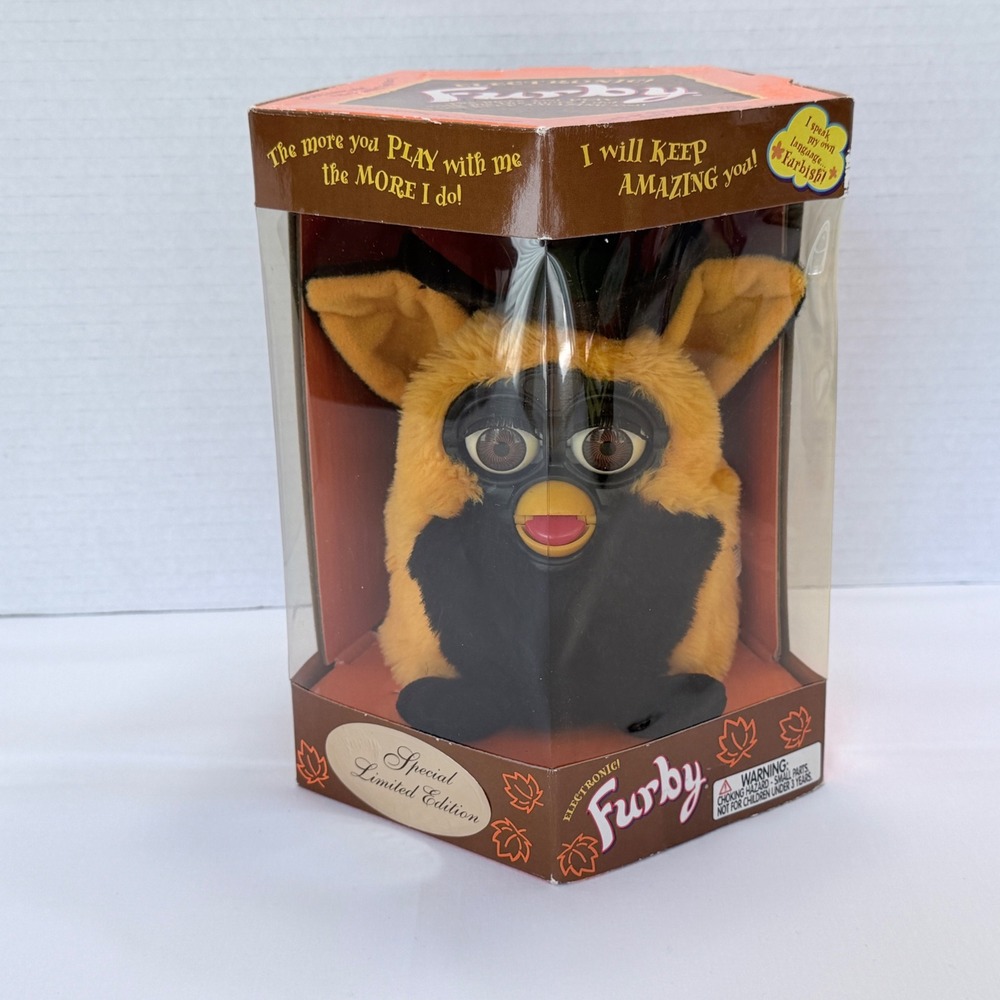 UNTESTED Tiger Electronics Furby HALLOWEEN Ltd Ed. 70-887 Orange Black NIB*READ*